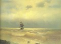 海岸近くの船 1890 ロマンチックなイワン・アイヴァゾフスキー ロシア